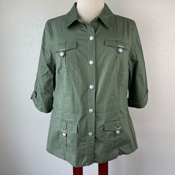 Christopher & Banks Button Down Shirt Size M EUC - Picture 1 of 8